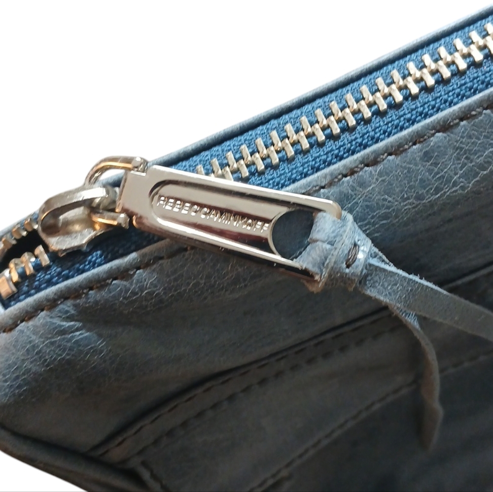 Rebecca Minkoff Blue Leather Mini Mac Crossbody Bag - Picture 7 of 14